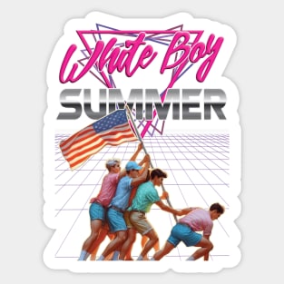 White Boy Summer Sticker